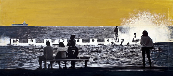 Pool Life  46 x 120 cm $