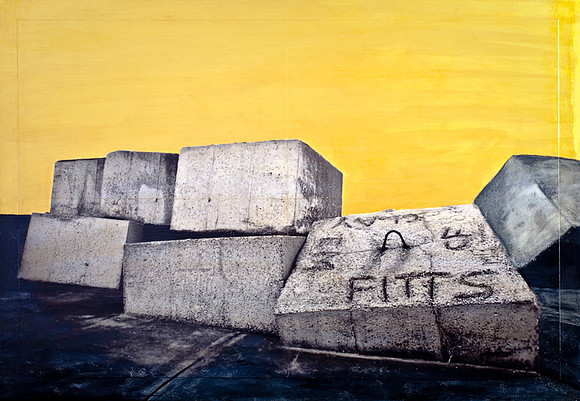 Breakwater - five  75 x 100 cm         $1400