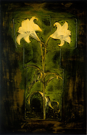 green lilies